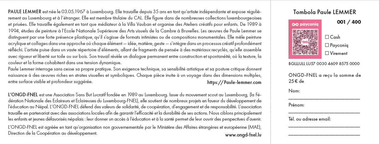 Tombola ONGD-FNEL 2025